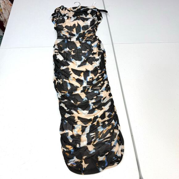 AFRM Belmont Ruched Bodycon Dress Large - Picture 6 of 6